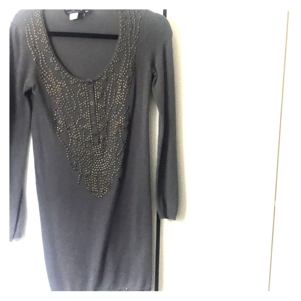 Antik Batik Embellished Cashmere Mini Dress